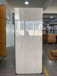 Grey marble-effect porcelain tile or slab