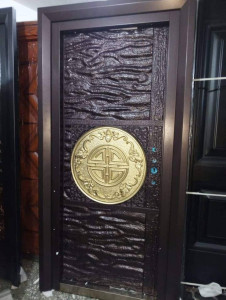 Bulletproof Security Door featuring a decorative cast design
