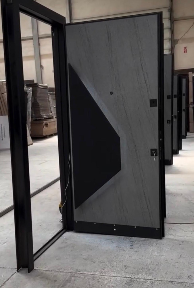 Modern Black and grey Turkey Security Door 