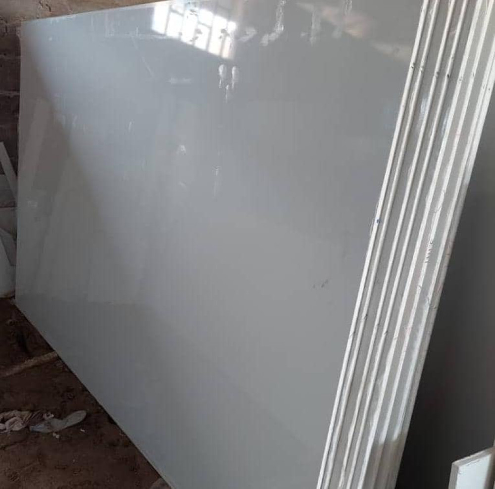 MARBLE GRANITE TILES-Premium Calacatta Marble Slab – White with Golden Veins
