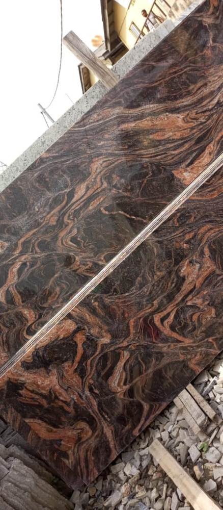 MARBLE GRANITE TILES-Premium Calacatta Marble Slab – White with Golden Veins