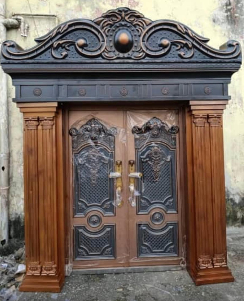Teak Wood Security Door