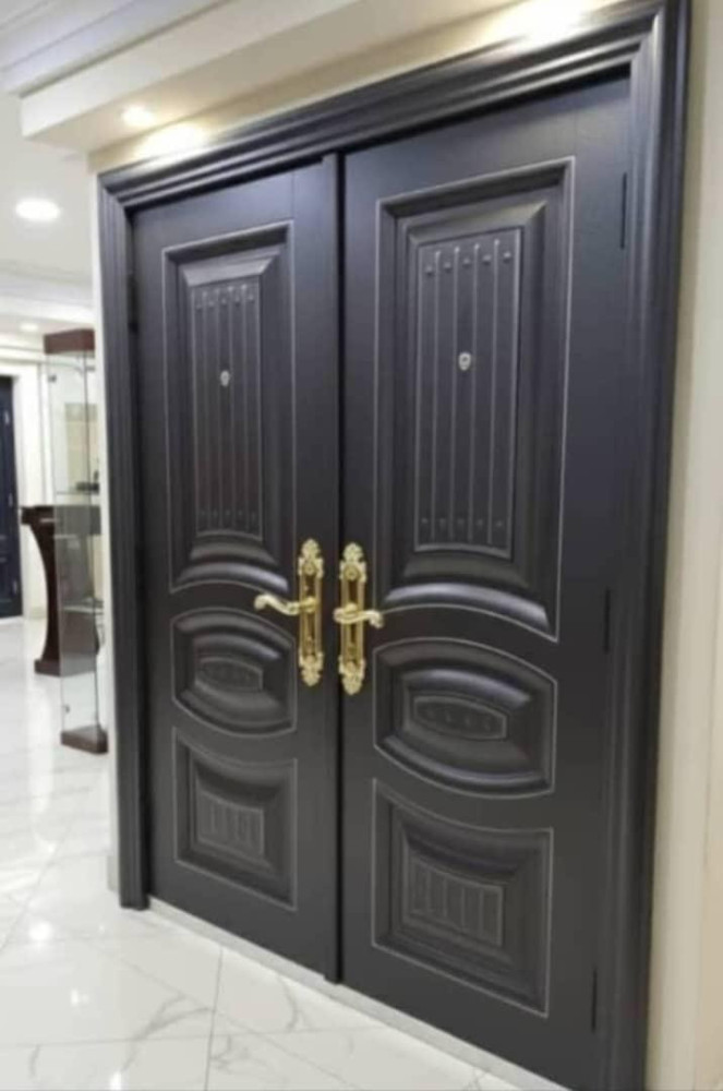 Industrial Black Entrance Door