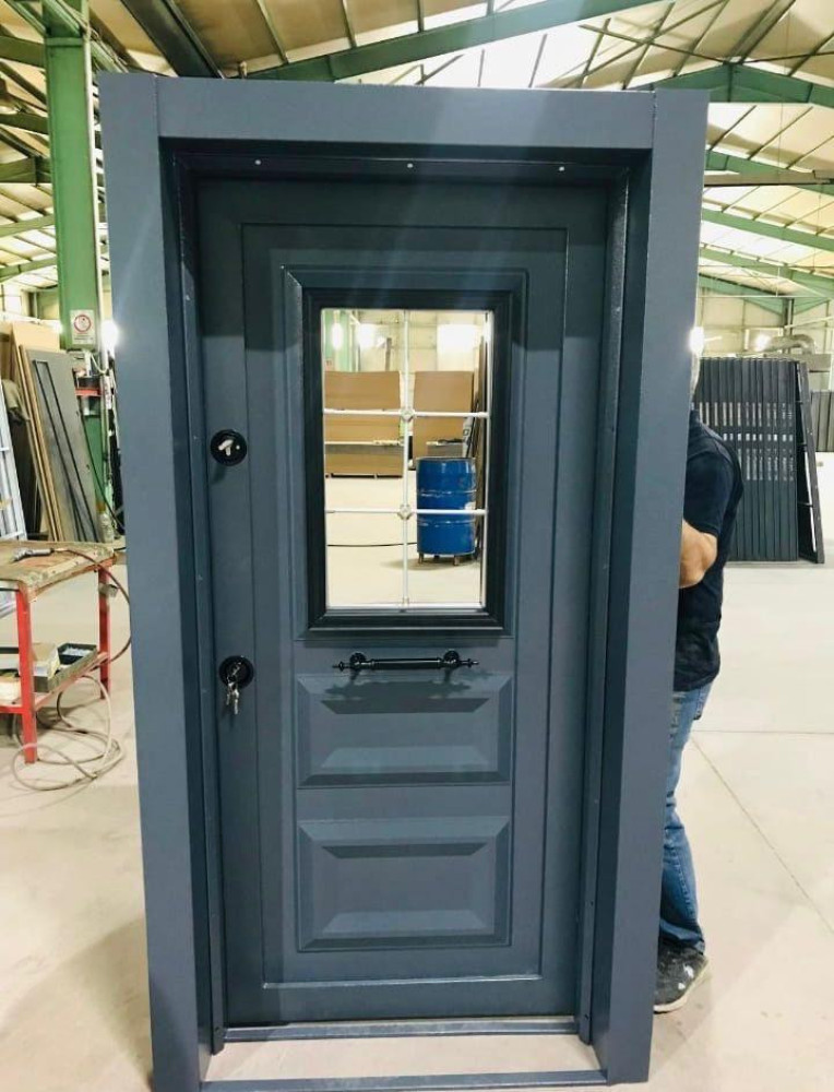 Turkih Security Door with grey finish
