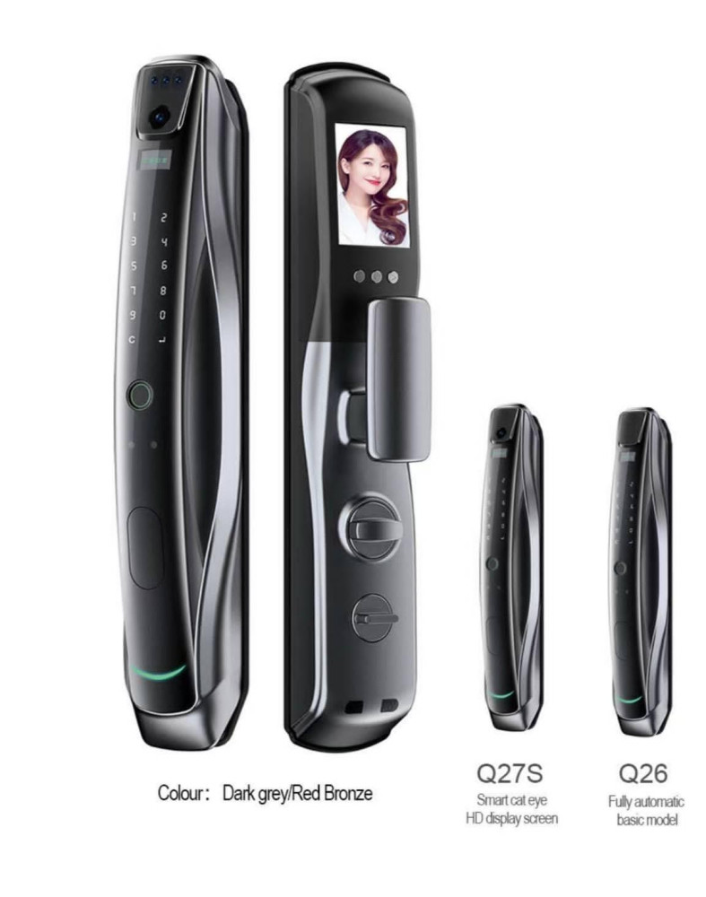 Q27S smart Door lock with a high-definition(HD) display screen
