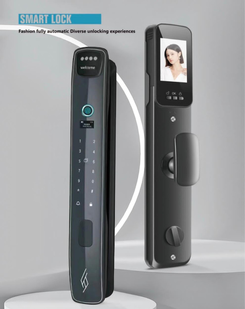 3D facial recognition intelligent smart door lock